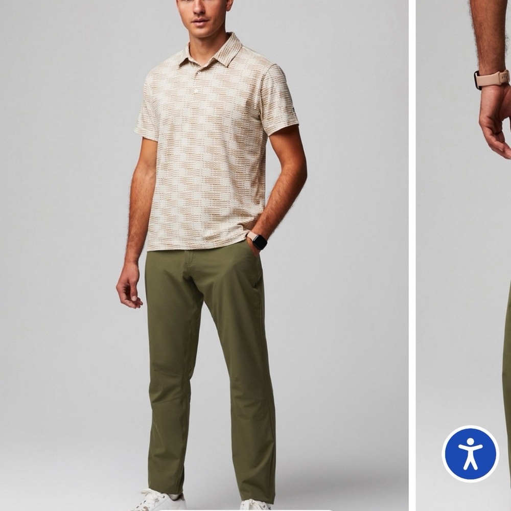 Fabletics Men's Khaki Chinos